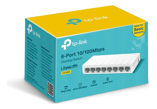 Switch Tp-link 8-port 10/100mbps Ls1008