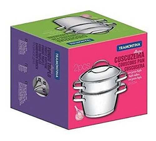 Imagen 2 de 4 de Olla Vaporera 2pz Mod.allegra Marca Tramontina®