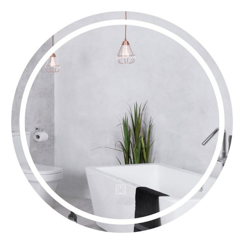 Espejo De Pared Inteligente Redondo Moderno Con Luz Led