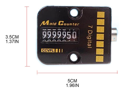 Imagen 6 de 7 de Contador Mecánico Contador -9999999 Digital Small Industry