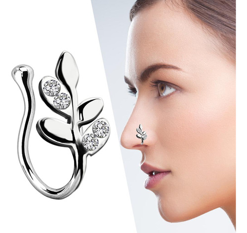5 Anillos De Nariz Falsos 18g Faux Fake Lip Ear Septum Non