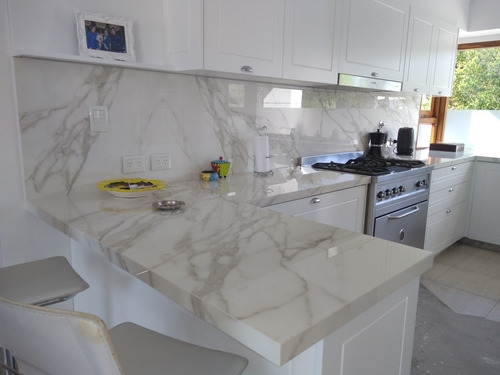 Mesadas De Cocina Neolith Estatuario Y  Calacatta Gold