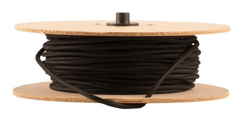 Cable Textil 2x0,5mm 300v 2 Metros - Negro