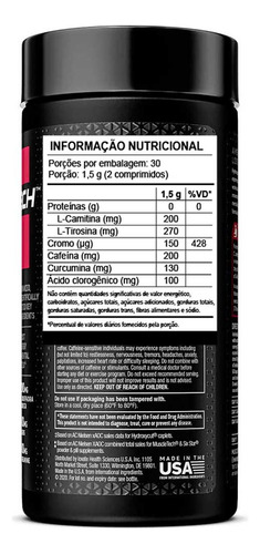 Termogênico Hydroxycut Hardcore Elite Muscletech - (60 Caps)