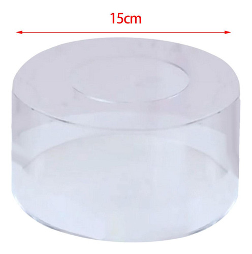 Expositor De Cilindro De Acrílico Redondo Peça 15 Cm