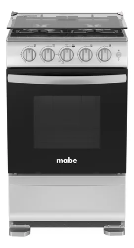 comprar Cocina Mabe De Piso A Gas De 4 Quemadores 52cm Grafito Color Plateado