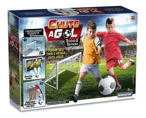 Kit 2 Mini Trave Gol De Futebol Infantil Jogo Com Bola