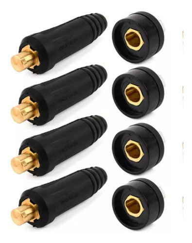 Set 4 Conectores Rápido Para Maquinas De Soldar 10-25