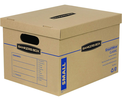 Bankers Box Smoothmove Classic - Cajas Moviles Marron S