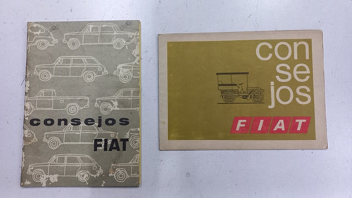 Manuales Consejos Fiat Original Usados Completos 1500/600 X2