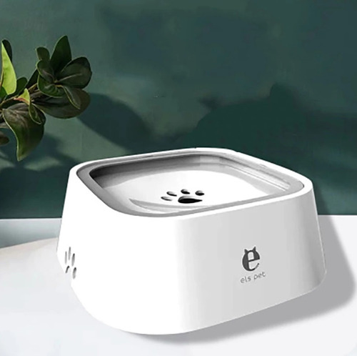 Bebedero De Agua Para Perro Y Gato Fuente Antiderrame Negro