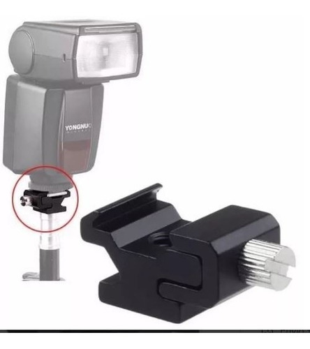Soporte Zapata Flash Regulable Base Flash O Rosca 1/4 Metal