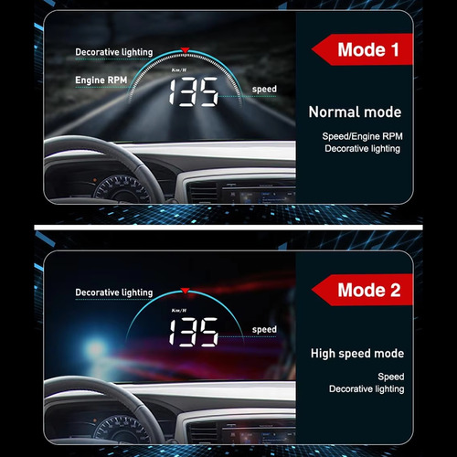 Proyector De Parabrisas Con Velocímetro Obd Con Pantalla Hud