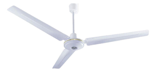 Ventilador De Techo Iusa 56 Metálico 67w Con 5 Velocidades Aspas Blanco
