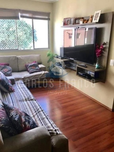 Imagem 1 de 11 de Apartamento Com 3 Dormitórios À Venda, 85 M² Por R$ 640.000,00 - Campo Belo - São Paulo/sp - Cf70014