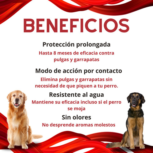 Lh Seresto For Perro Collar Antipulgas Raza Grande 2 Piezas