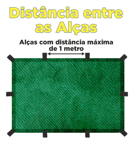 Tela Sombreamento Toldo 90% Verde 4x4 Garagem Estacionamento