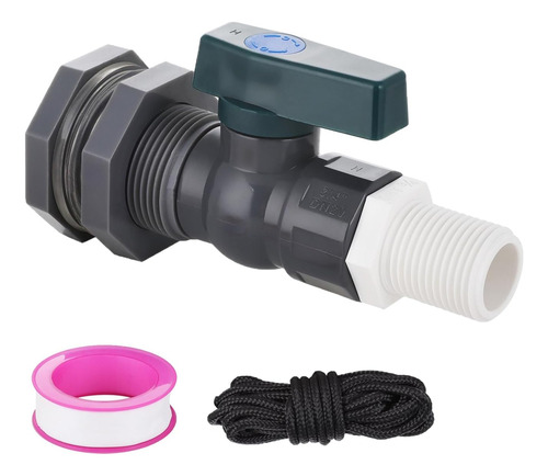 Kit De Espita De Barril De Lluvia De Pvc 3/4 Pulgadas Con Ac