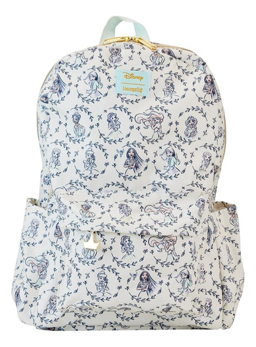 Mochila De Nailon Loungefly Disney Princess Aop, Color
