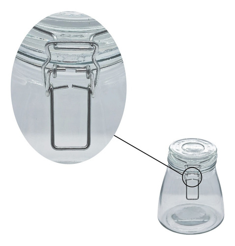 Frasco De Vidrio Hermético Grande Para Alacena De 3200ml