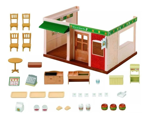 Sylvanian Families 5271 Restaurante De Hamburguesas Y Acceso