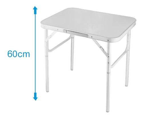 Mesa Dobravel De Aluminio Com Tampo Mdf 600x450 Vira Maleta 