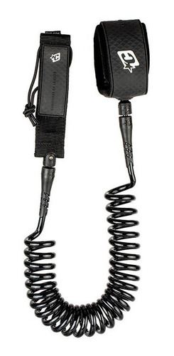 Leash Creatures Sup Ankle Coil 10 : Black Black - La Isla