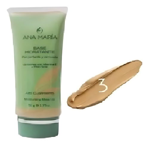 Ana Maria Base Hidratante Alto Cubrimiento Beige #3 50g