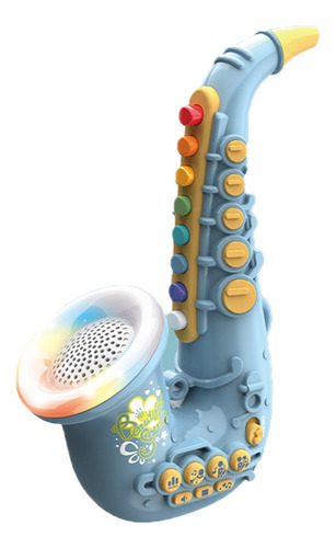 Imagen 2 de 9 de Instrumentos Musicales De Juguete Para Niños Saxofón Verde