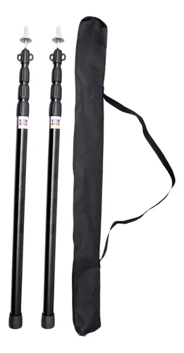comprar Juego De 2 Varillas Telescópicas De Aluminio Para Negro
