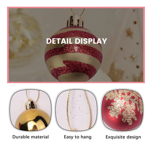 Bolas Decorativas Para Árbol De Navidad, 50 Unidades, Para F