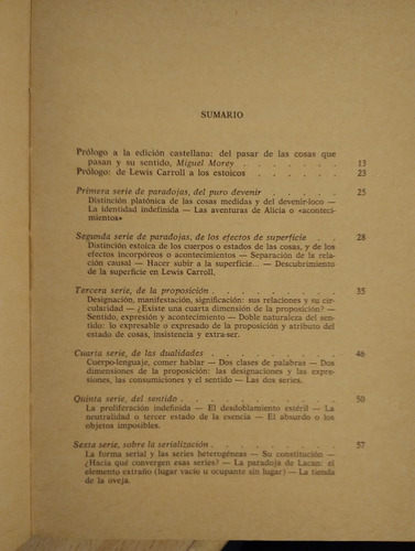 Lógica Del Sentido Gilles Deleuze (Usado)