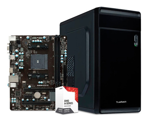 Computadora Pc Cpu Gamer Barata Amd A6 8gb 500gb Radeon 2gb