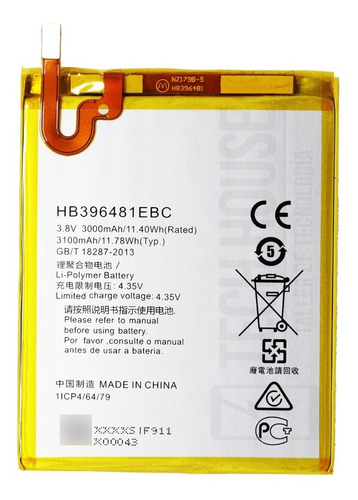 Bateria Huawei Ascend G8 Compatible Honor 5a Hb396481ebc