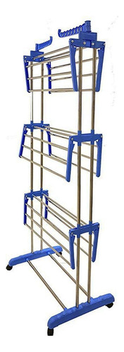 Tendedero Vertical De Ropa 170x126x64cm Colgador Perchero