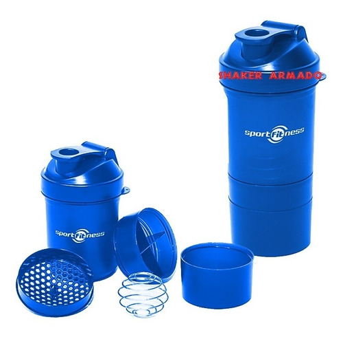 Mezclador Proteína Shaker Sportfitness Vaso Agitador Batidos