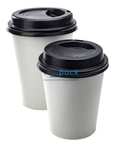 Vaso Polipapel Single Wall Blanco 12oz + Tapa