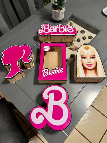 Barbie Cajas Regalo Vector Corte Láser Archivos Svg Cdr