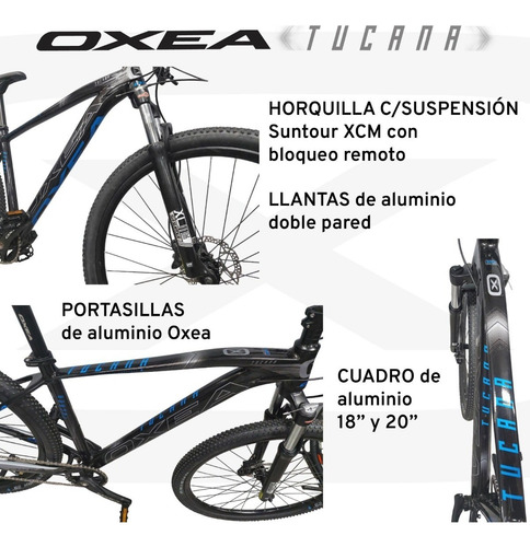 Imagen 5 de 5 de Bicicleta Oxea Tucana 1x11 Shimano Deore Fr. Hidraulico