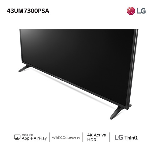 Smart Tv LG 43` Uhd 4k Led Modelo 43um7100 Wifi Netflix Amv