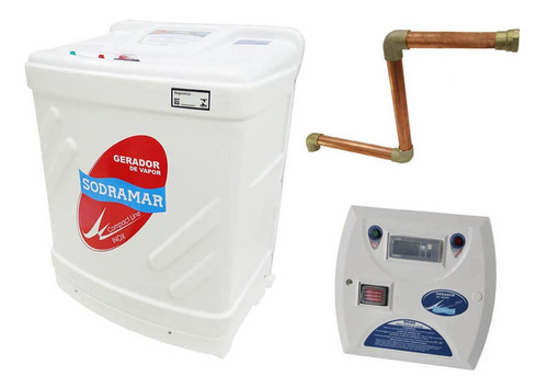 Kit Sauna Vapor 9kw 220v Trif Quadro Digital Kit Instalação Sodramar
