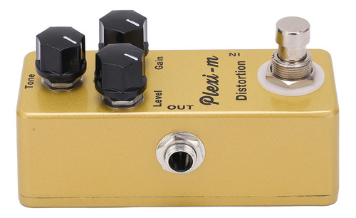 Pedal De Distorção Guitar Effect Fuzz Overload Metal Golden