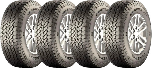 Kit de 4 pneus General Tire Suv / Caminhonete Grabber AT3 215/60R17 96 - 710 kg