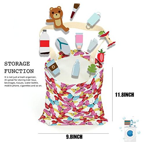 Bolsa De Basura Automóvil Diseño De Mariposa, Bolsa D...