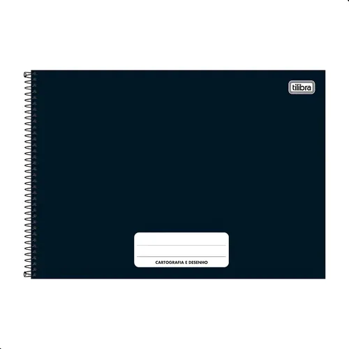 Caderno Cartografia Desenho Tilibra Pepper 80 Folhas Liso