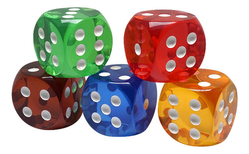 Jogo De Mesa De Vidro Transparente M Dos Dados 25mm