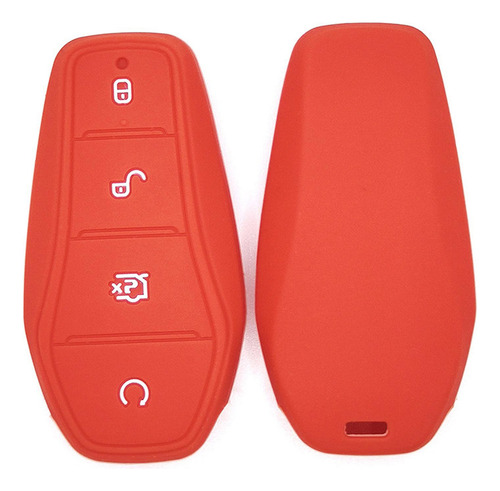 5 Funda De Silicona Para Llave De Coche, Reemplazo De Rojo