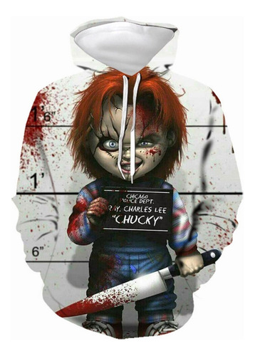 H Película Child's Play Chucky Sudadera Disfraz De Halloween