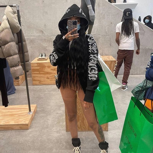 Sudaderas Dama Con Cierre Y Capucha Hoodie Mujer Básico Moda