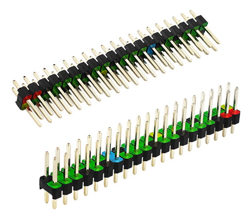 5 Cabezales Gpio Macho De 2 X 20 Pines Para Zero Doub